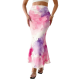 Women's Hot-Selling New Printed High-Waisted Polyester Stretch Pencil Skirt