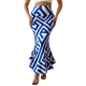 Women's Hot-Selling New Printed High-Waisted Polyester Pencil Skirt