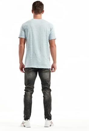 Men's V Neck T Shirts - Casual Stylish Fitted Stretch Tees for Men