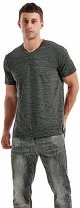 Men's V Neck T Shirts - Casual Stylish Fitted Stretch Tees for Men